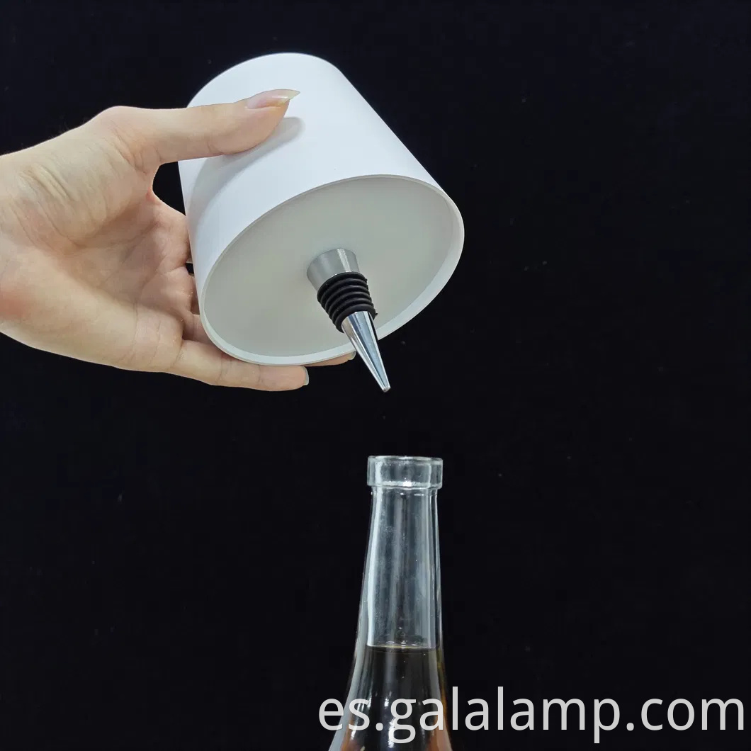 Lámpara de tapón de botella de vino ambiental LED de control de tacto premium